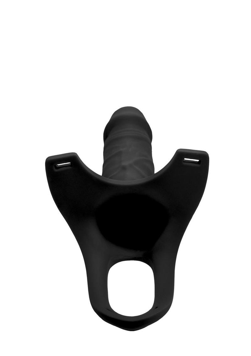 Size Matters Hollow Silicone Dildo Strap-On with Cum-Thru Tip