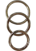 Sport Sheets Seamless Metal O-Ring Trio