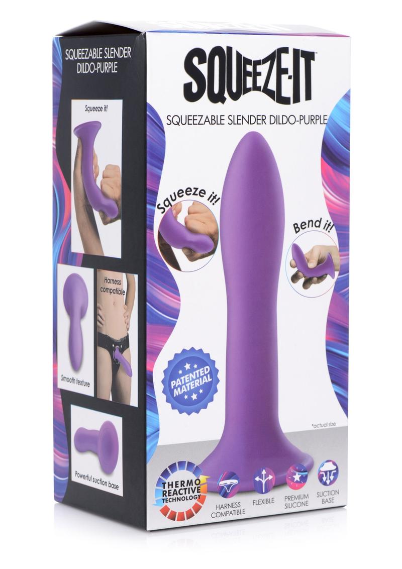Squeeze It Squeezable Slender Silicone Flexible Dildo
