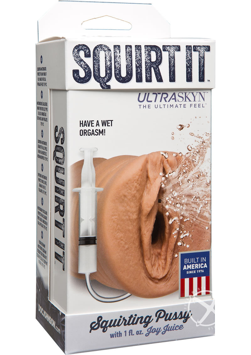 Doc Johnson Squirt It Ultraskyn Squirting Pussy Masturbator