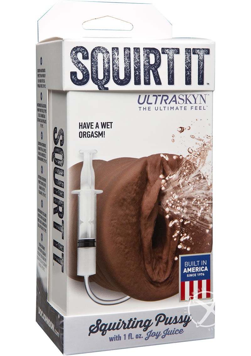 Doc Johnson Squirt It Ultraskyn Squirting Pussy Masturbator