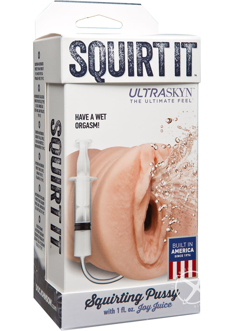 Doc Johnson Squirt It Ultraskyn Squirting Pussy Masturbator