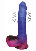 Stardust Milky Way Bendable Vibrating Silicone Dildo Multicolor