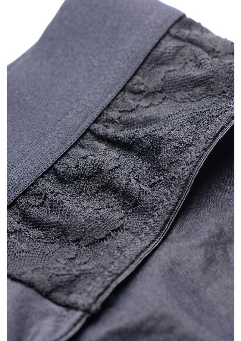 Strap U Lace Envy Black Crotchless Panty Harness