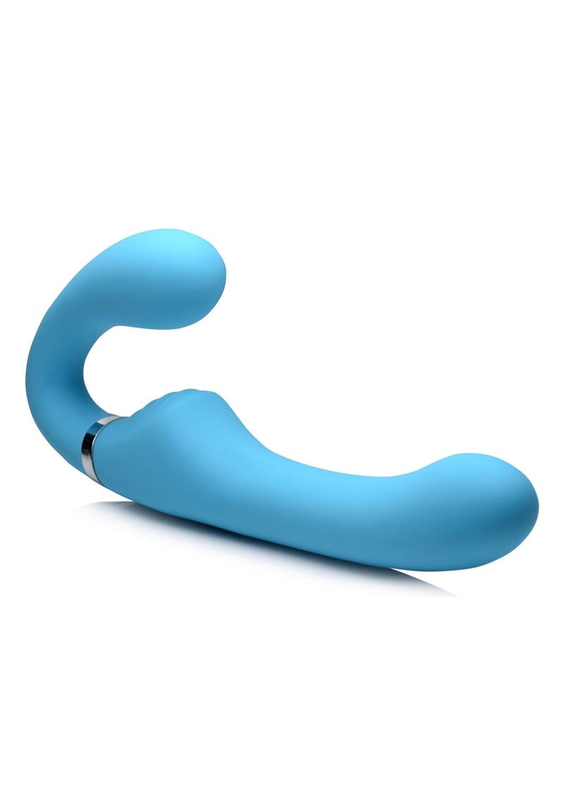 Strap U Mighty Rider 10X Rechargeable Silicone Strapless Strap-On