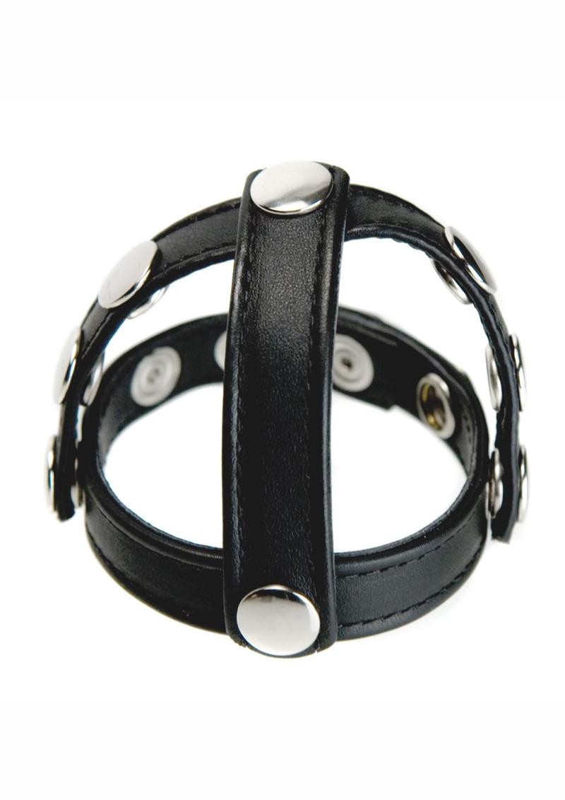 Strict Leather Snap-On Cock and Ball Harness