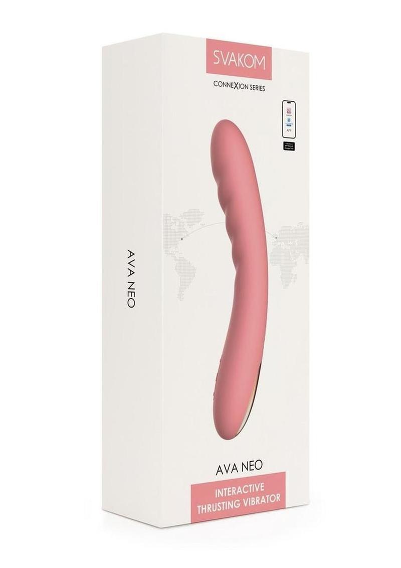 SVAKOM Ava Neo Interactive Thrusting Vibrator App And Remote Control
