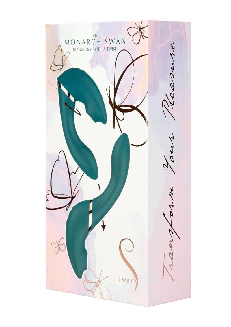 The Monarch Swan Transformable Rechargeable Silicone Vibrator