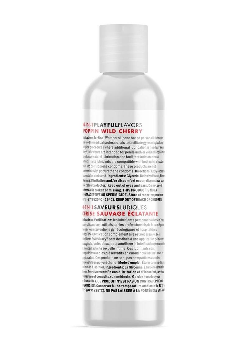 Swiss Navy 4 in 1 Playful Flavors Warming Cherry Lubricant
