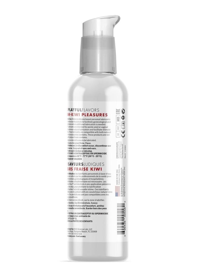 Swiss Navy 4 in 1 Playful Flavors Straw Kiwi Lubricant