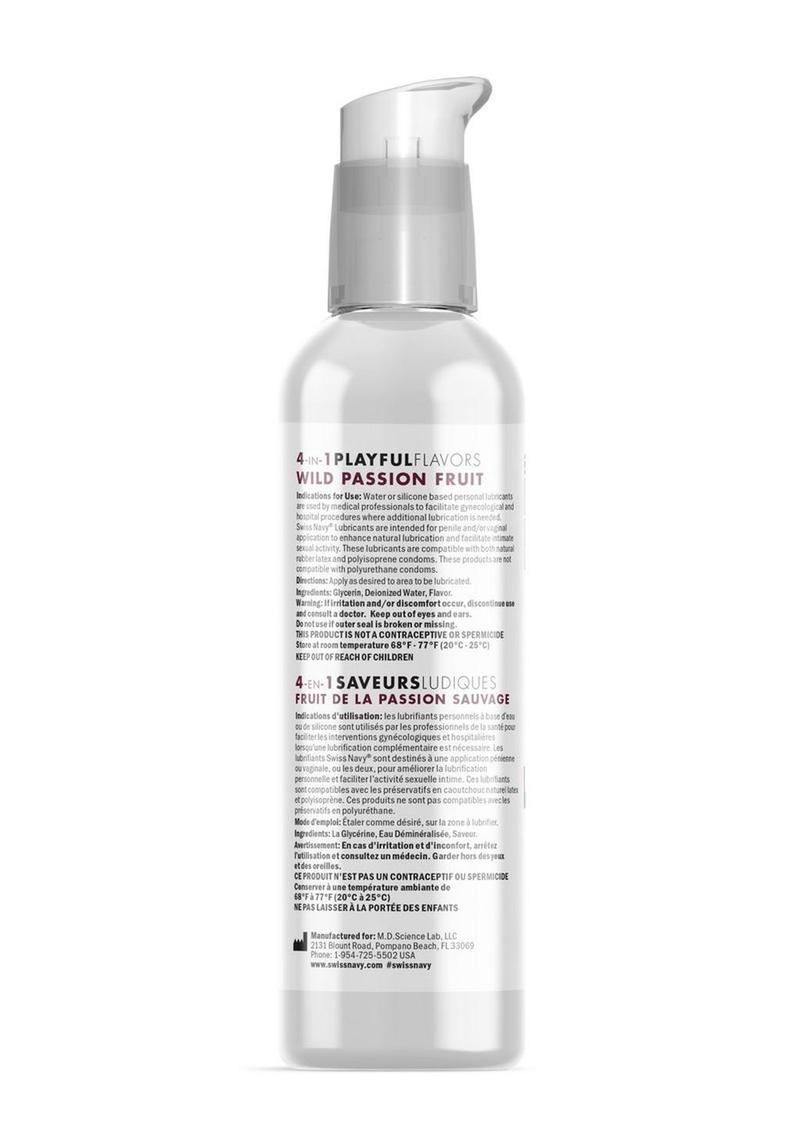 Swiss Navy 4-in-1 Wild Passion Fruit Flavored Lubricant