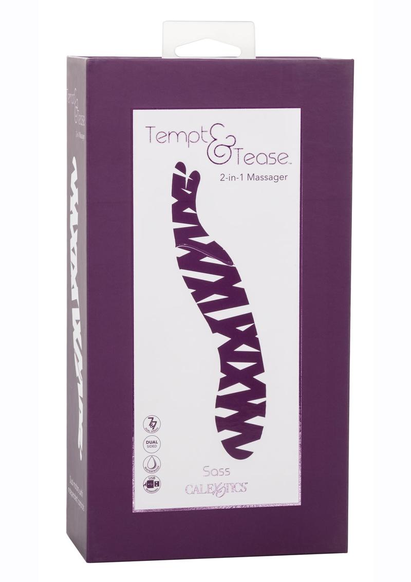 Tempt And Tease 2-in-1 Massager with Rechargeable Silicone Vibrator