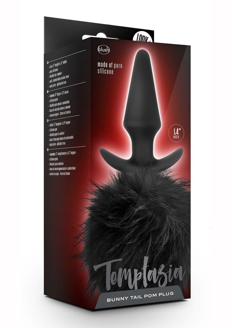 Temptasia Bunny Tail Pom Plug Silicone Anal Plug with Fluffy Tail