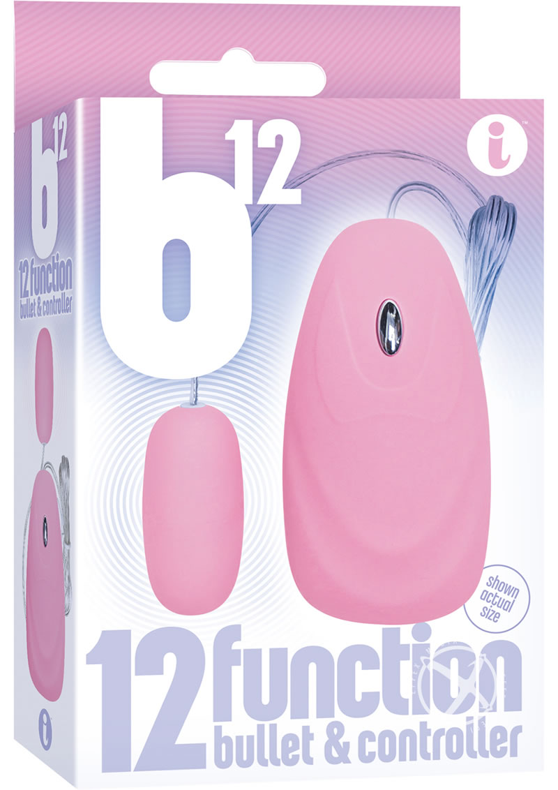 B12 12-Function Bullet With Wired Remote Control Vibrator