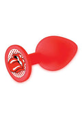 Booty Talk Silicone Butt Plug with Tongue Design