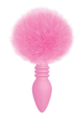 Cotton Tails Silicone Ribbed Bunny Tail Butt Plug