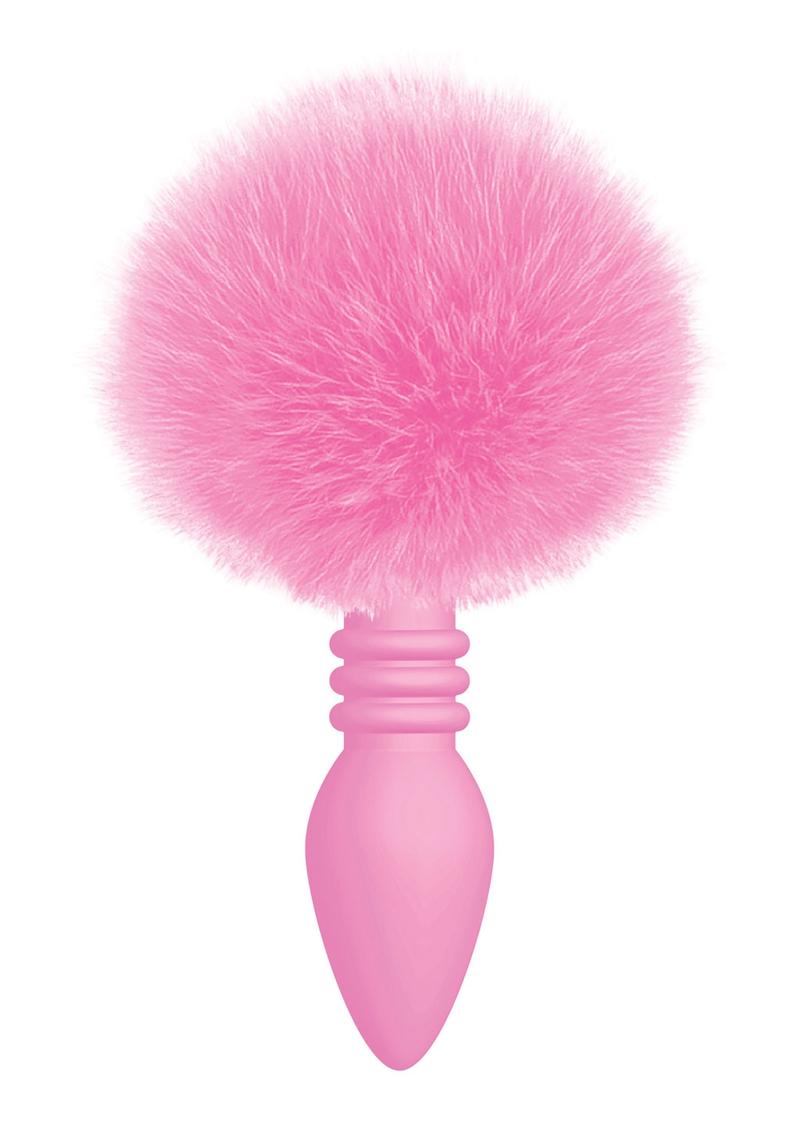 Cotton Tails Silicone Ribbed Bunny Tail Butt Plug