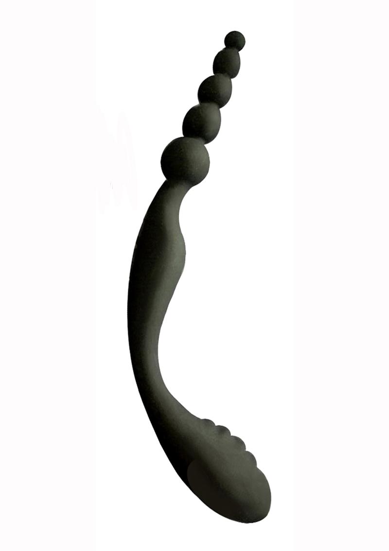 S-Double Header Silicone Anal Beads Easy Pull Handle for Beginners