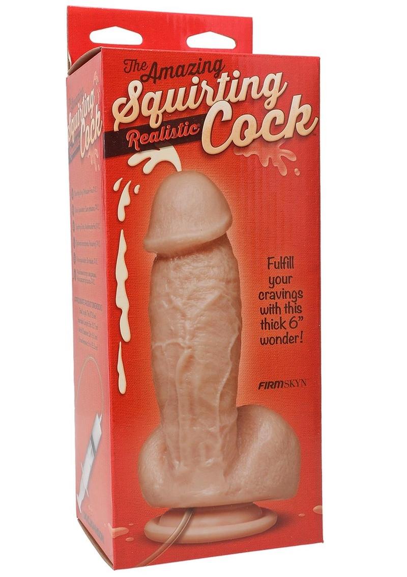 The Amazing Squirting Dildo 6" - Vanilla