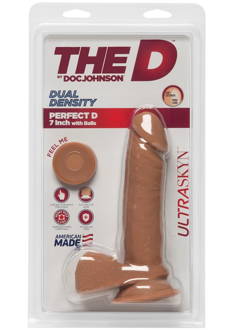 The D Perfect D Dual Density ULTRASKYN Dildo with Balls