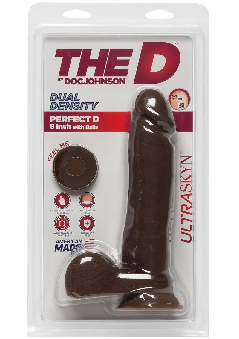 The D Perfect D Dual Density ULTRASKYN Dildo with Balls