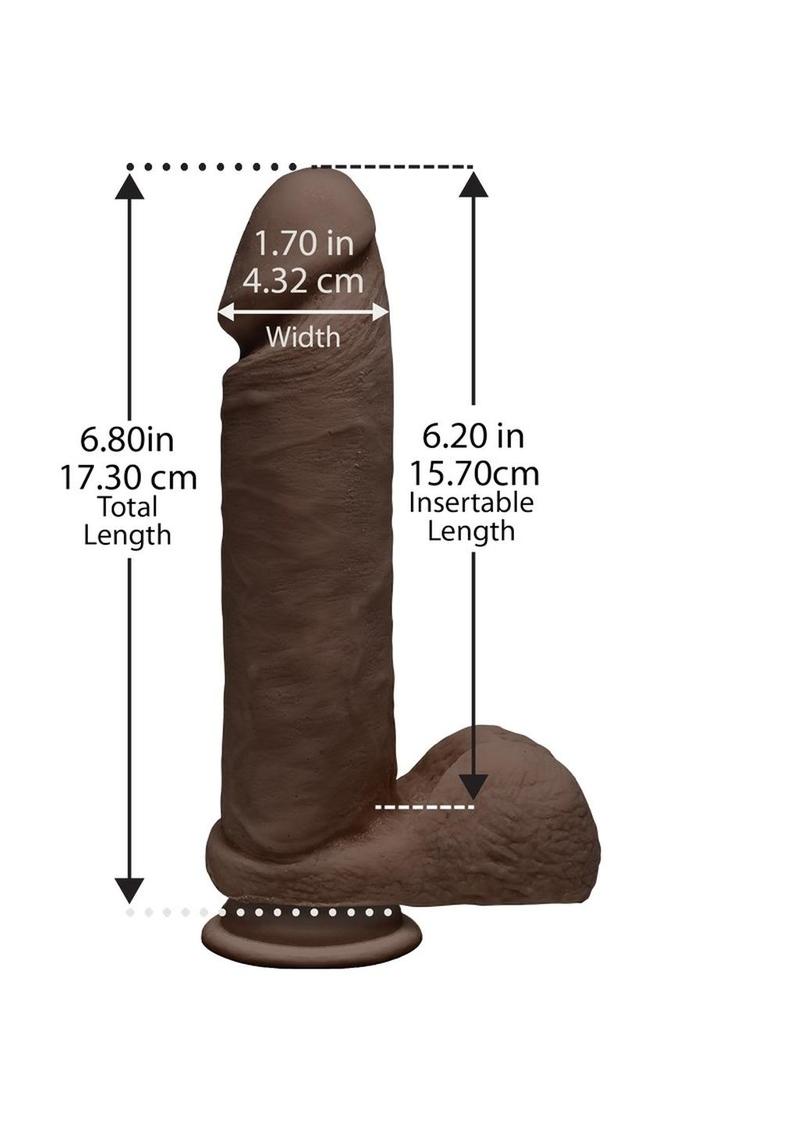 The D Perfect D Dual Density ULTRASKYN Dildo with Balls
