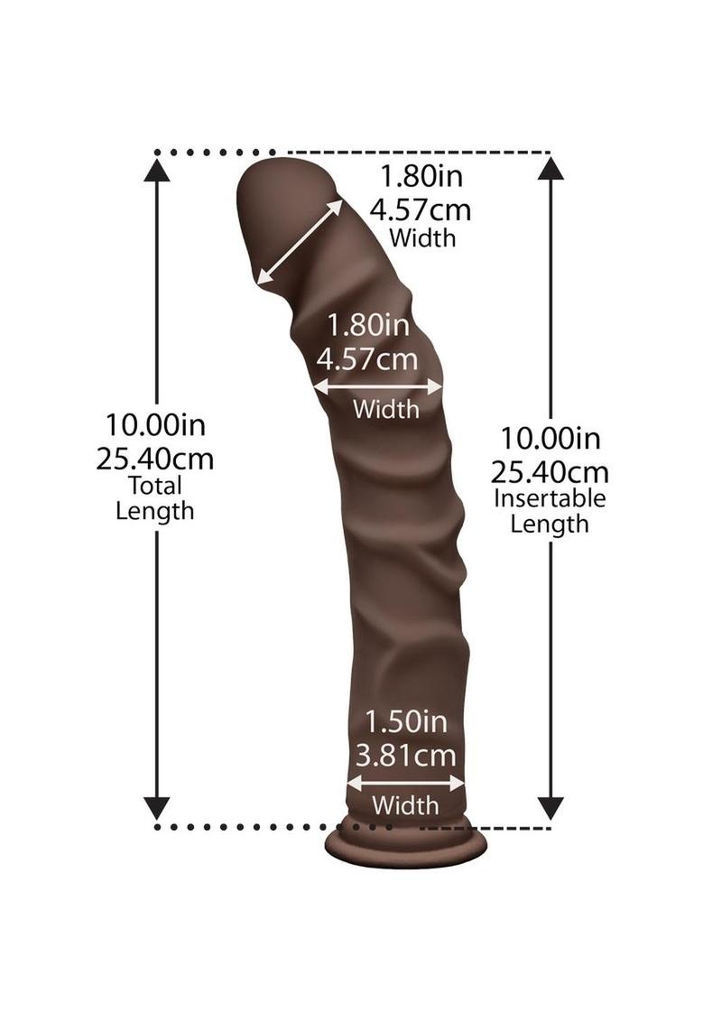 The D Ragin' D 10 Inch Dildo Dual Density Ultraskyn