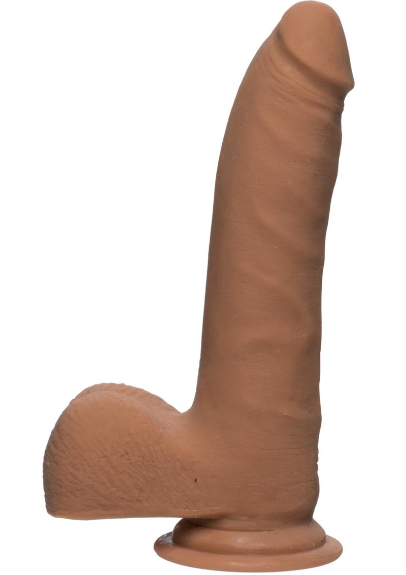 The D Realistic D ULTRASKYN Dual Density Slim with Balls Caramel