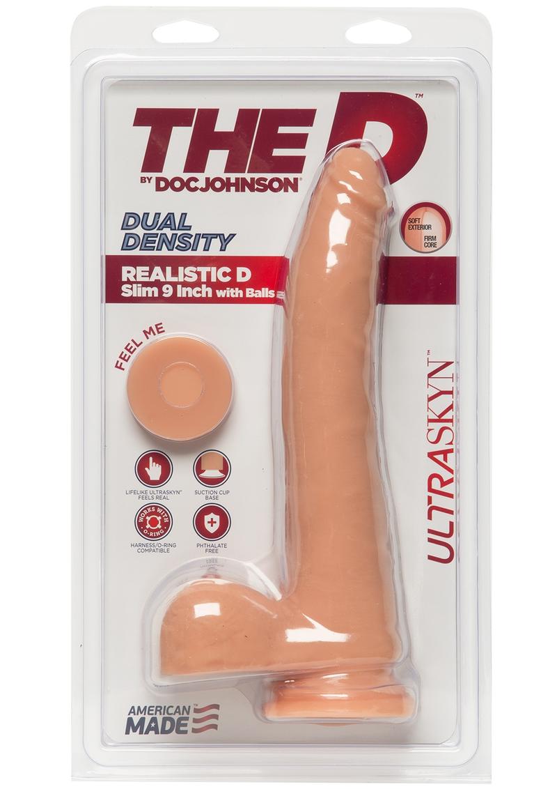 The D Realistic D ULTRASKYN Dual Density Slim with Balls Caramel