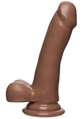 The D Slim D FirmSkyn 6 Inch Dildo with Balls Caramel