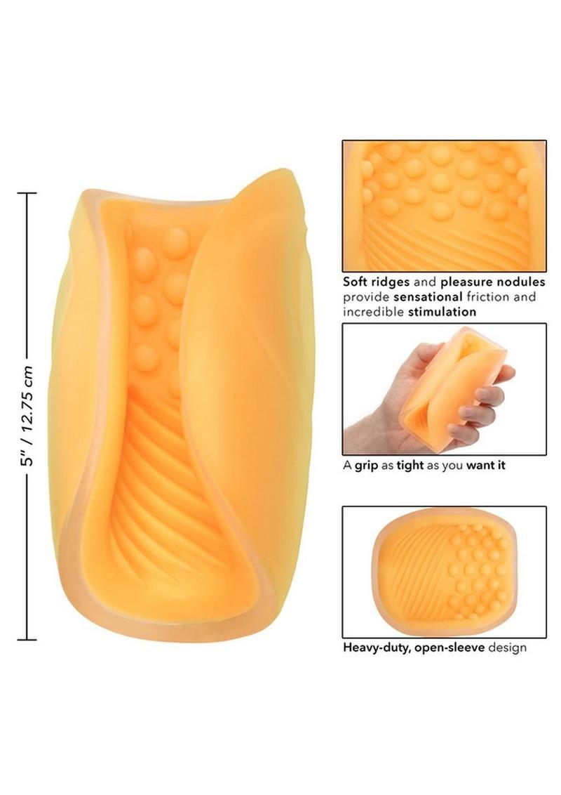 The Gripper Dual Grip Masturbator Beaded And Rippled Spiral Texture