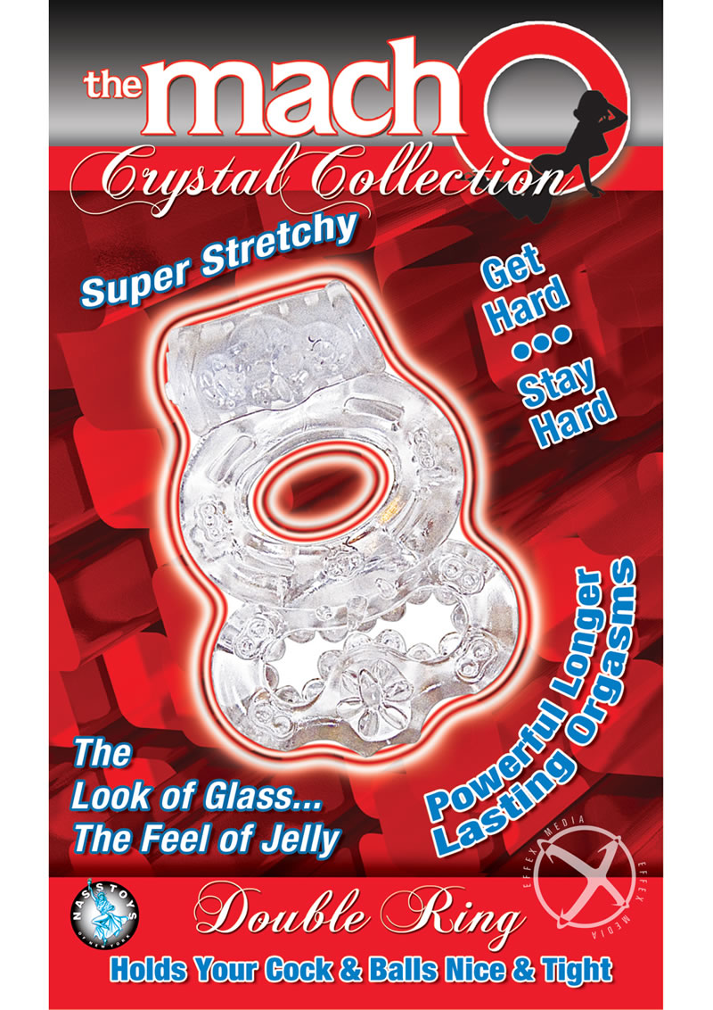 The Macho Crystal Collection Double Ring