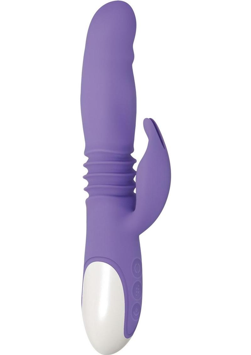 Thick and Thrust Bunny Recharge Silicone Expanding Action