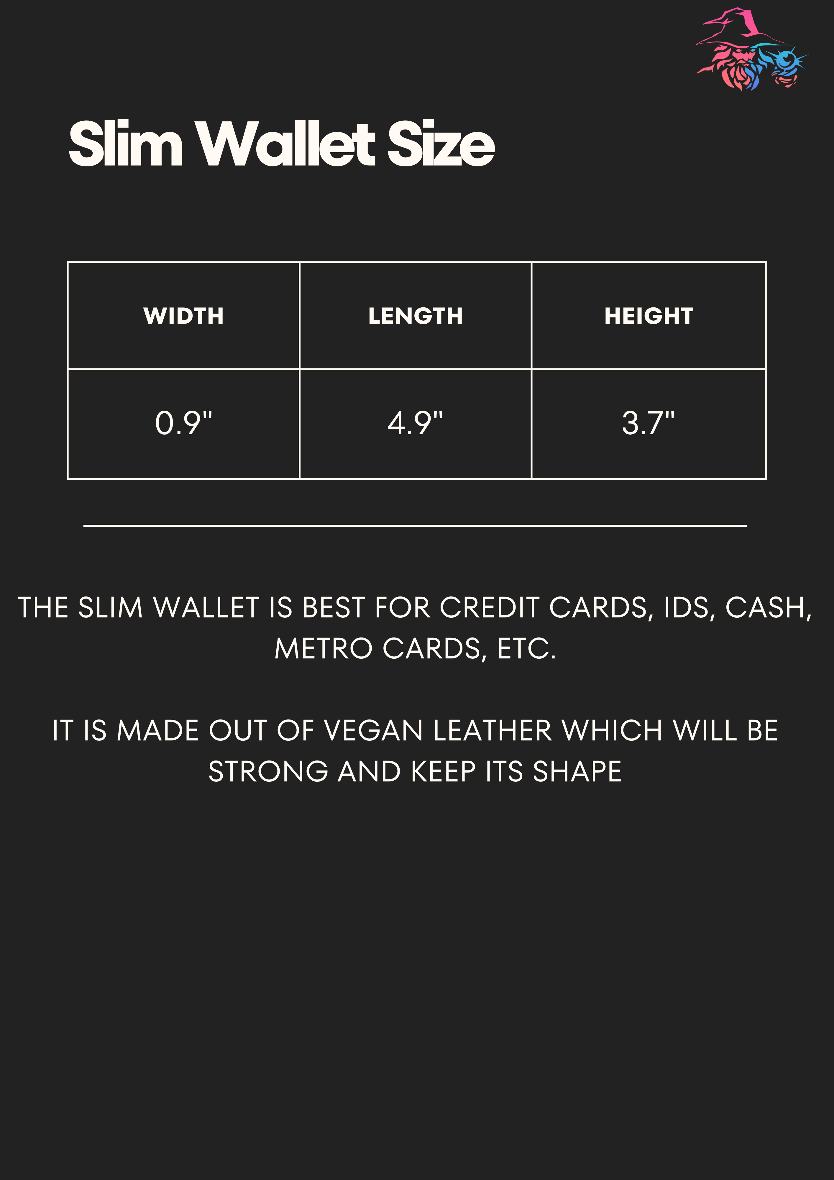 K-Pop Demon Hunters x Zoey Edition | Slim Wallet x Vegan Leather