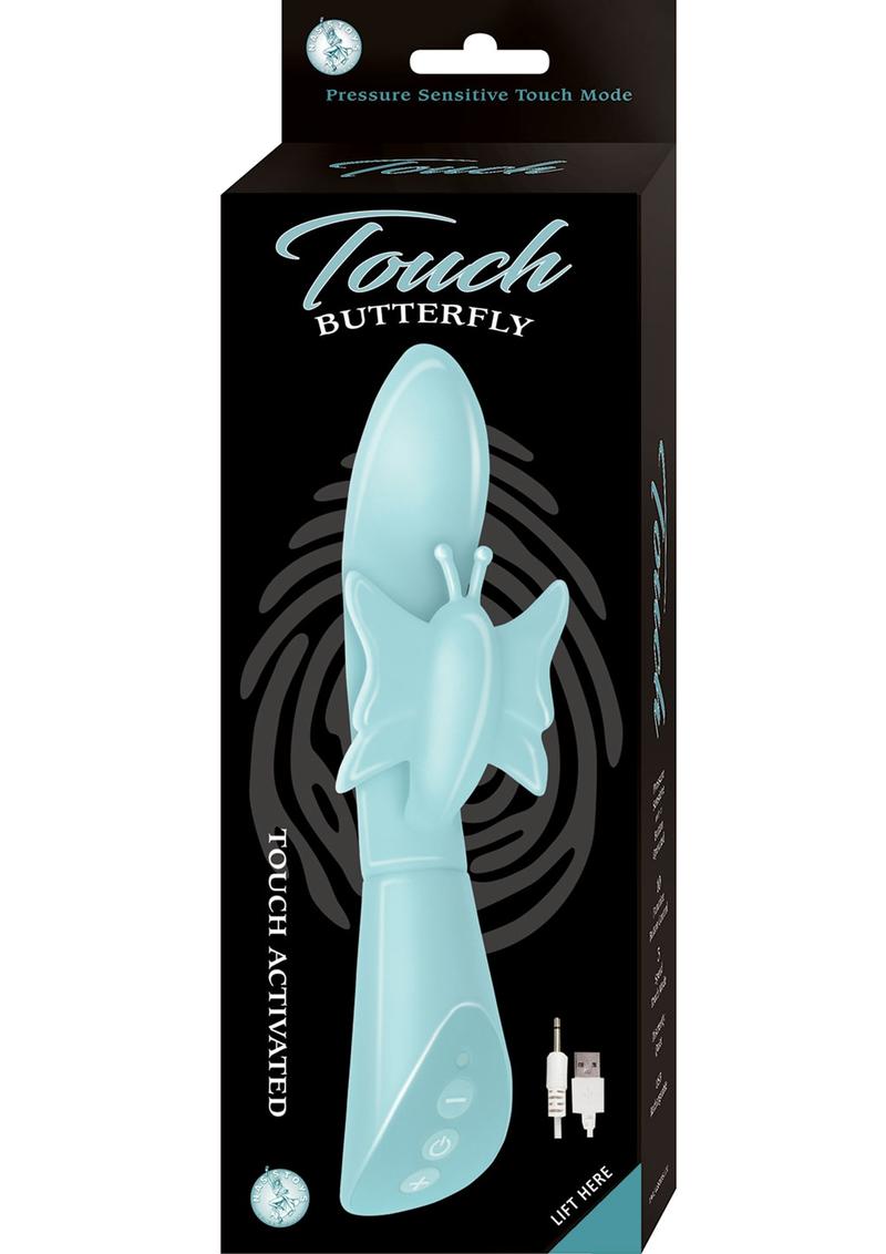 Touch Butterfly Pressure Sensitive Silicone Rabbit Vibrator