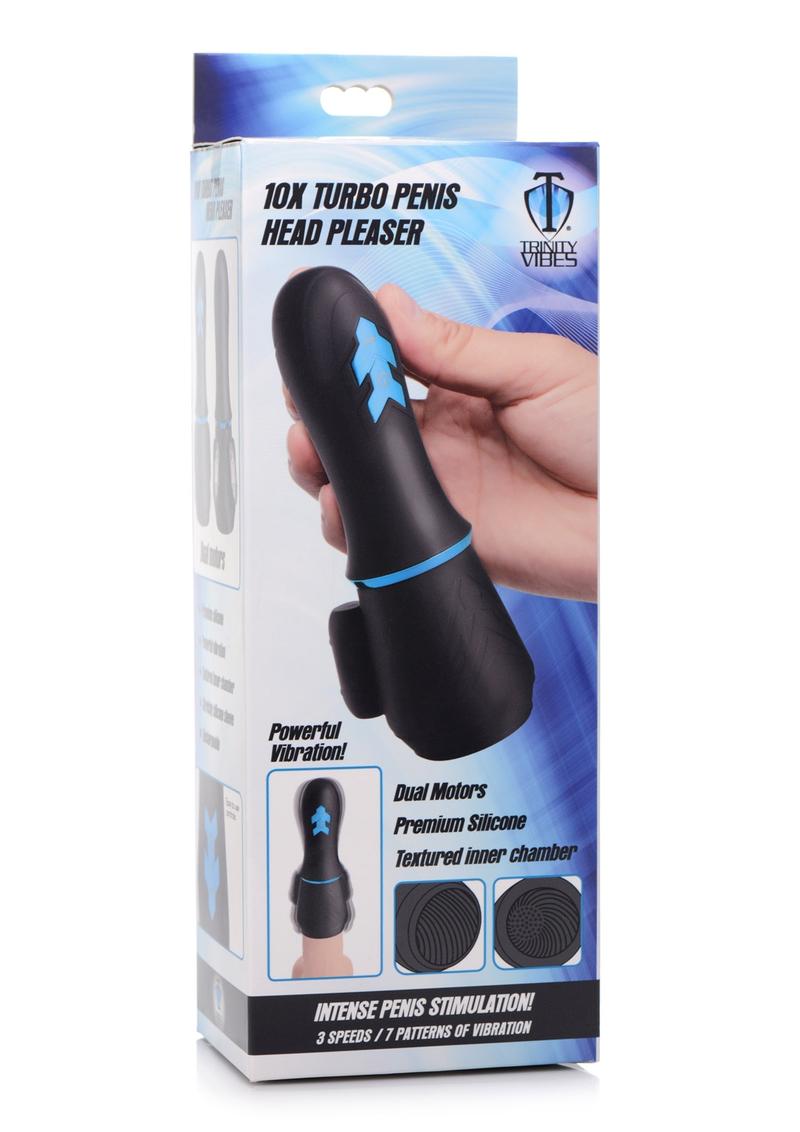 Trinity Vibes 10X Turbo Penis Head Pleaser - Dual Motor