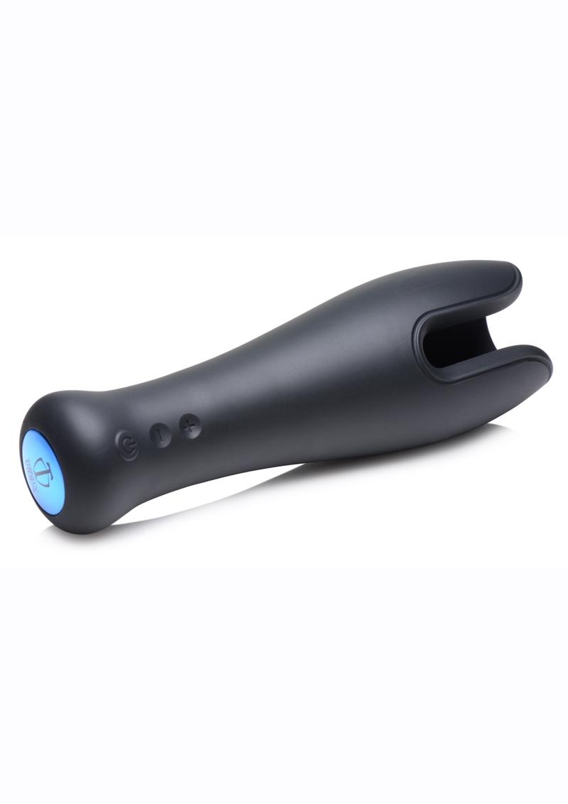Trinity Men 10X Vibrating Silicone Stroker 5 Speeds 5 Vibration