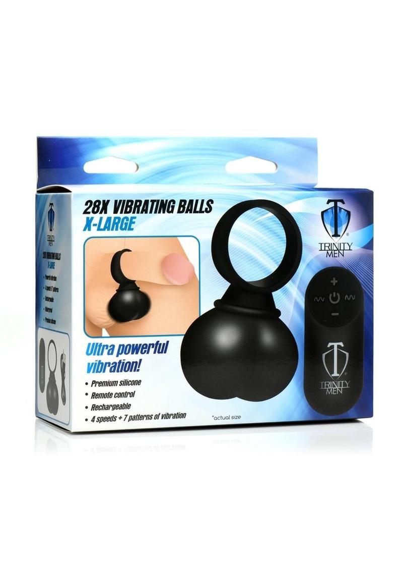 Trinity Men Vibrating Balls X-Large Rechargeable with Remote Control