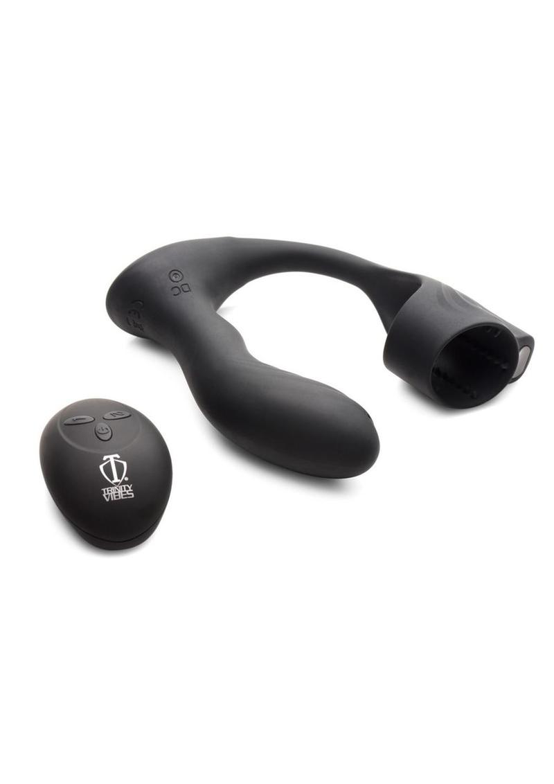 Trinity Men Silicone Prostate Plug with Ball Stretcher