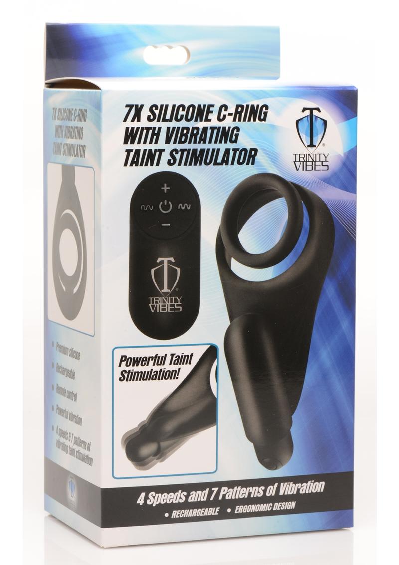 Trinity Vibes Silicone C-Ring with Remote Control Vibrating Taint Stimulator