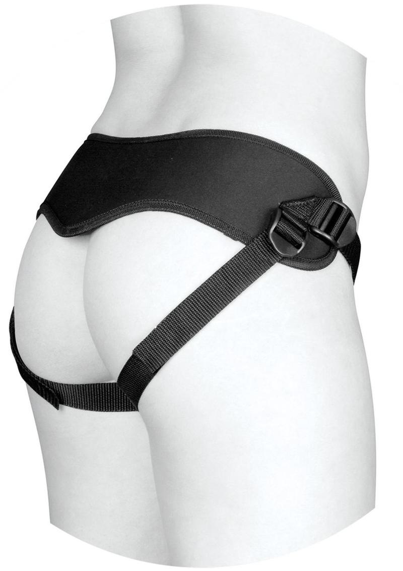 Vac-U-Lock Supreme Harness with Vibrating Plug and Wireless Remote