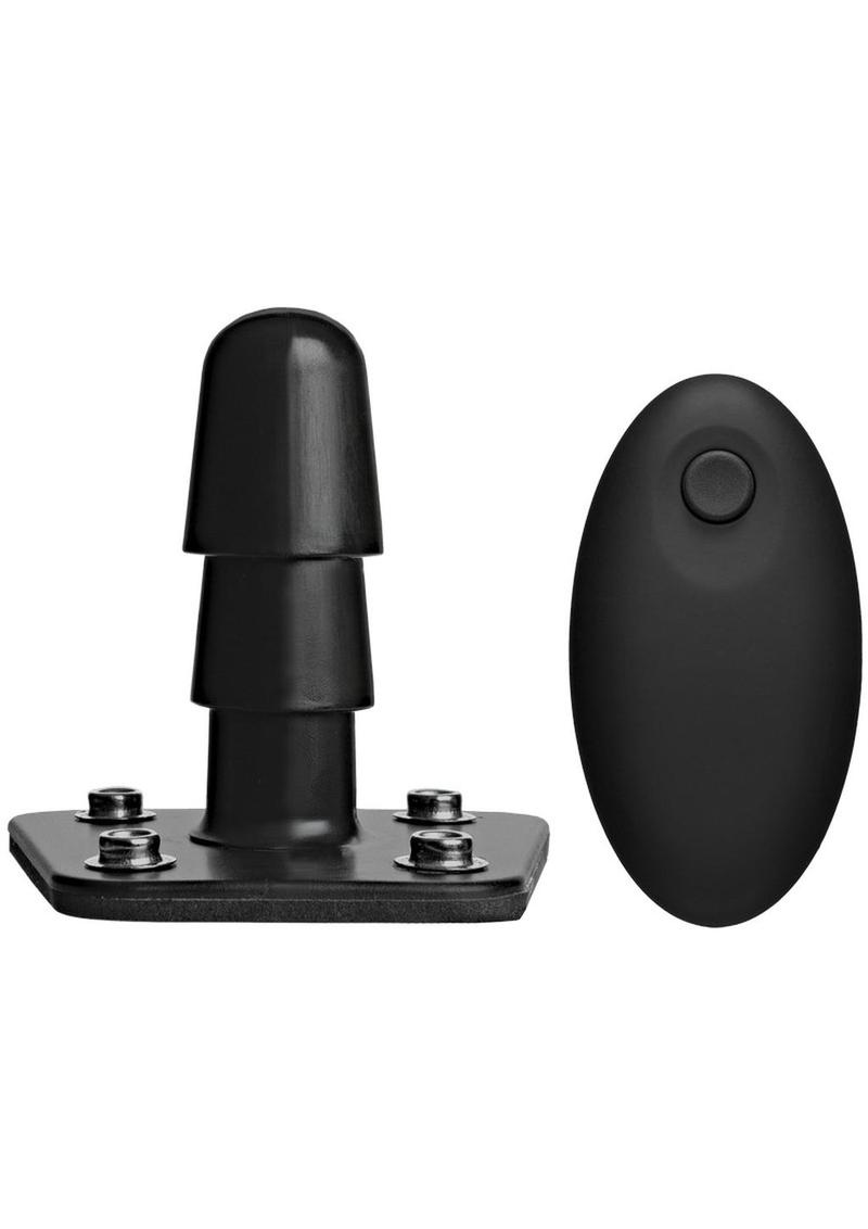Vac-U-Lock Supreme Harness with Vibrating Plug and Wireless Remote