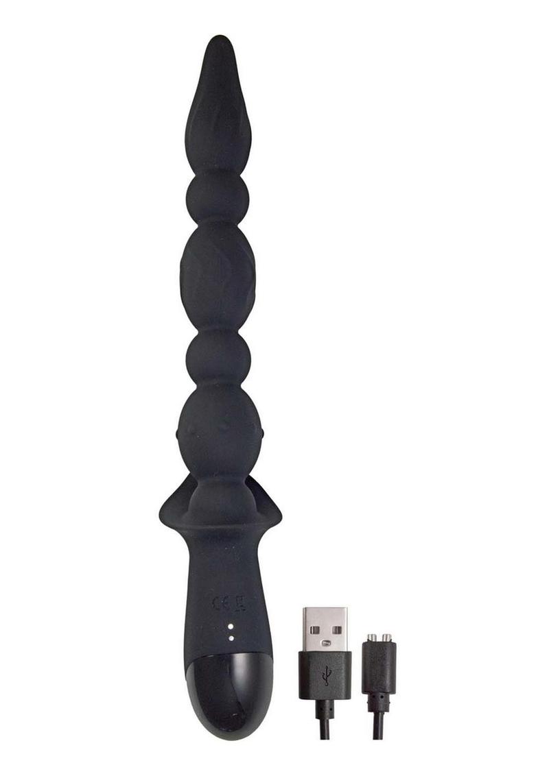 Vibrating ButtFuk Rechargeable Silicone Anal Wand 10 Functions