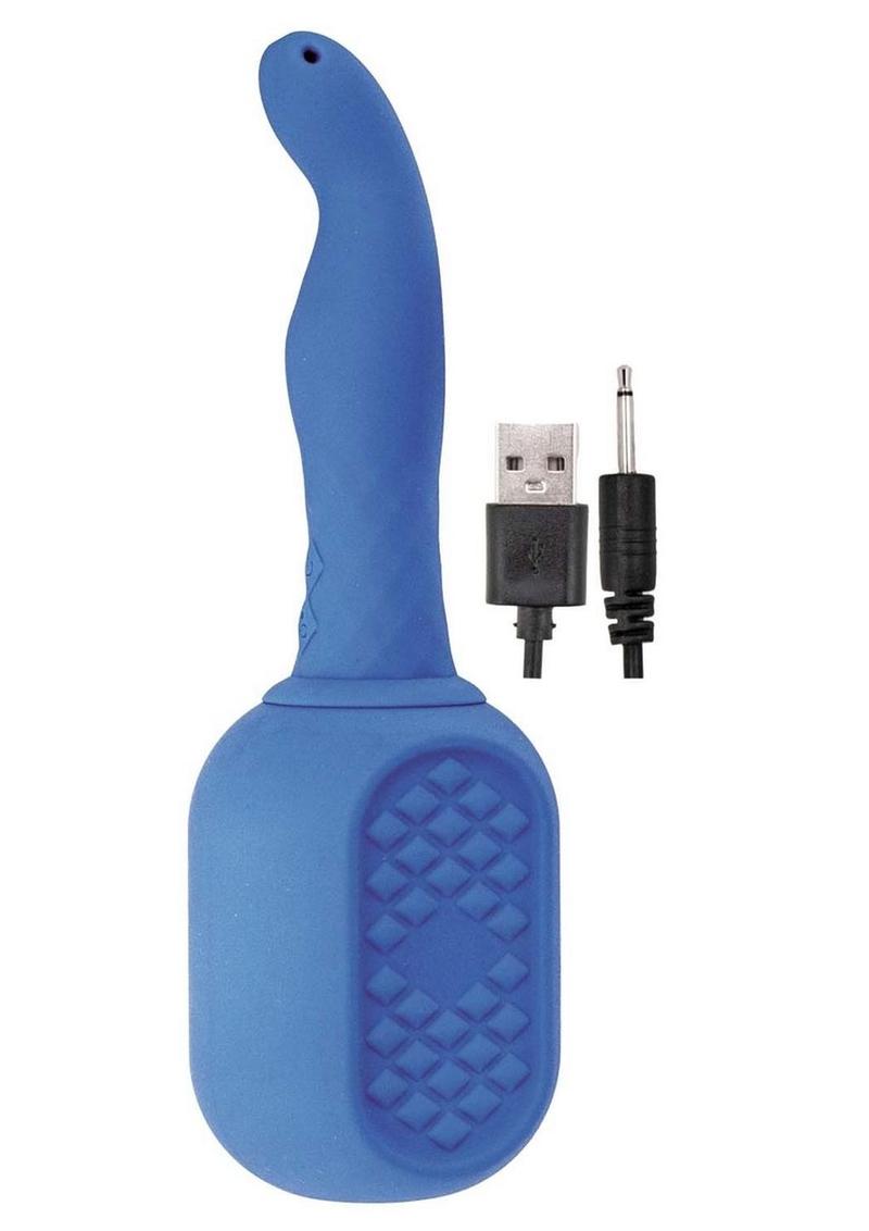 Vibrating Silicone Douche 10 Function Anal Douche