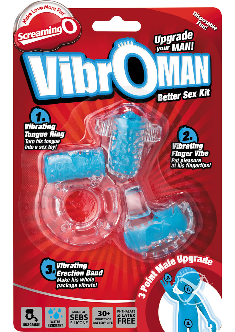Screaming O VibroMan Better Sex Kit Disposable Vibrating Set