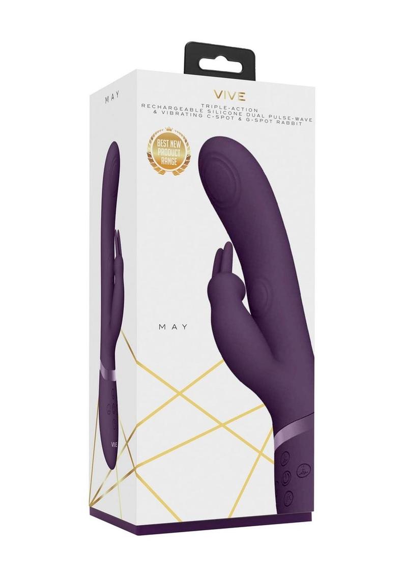 Vive May Dual Pulse Wave G-Spot Rabbit Vibrator