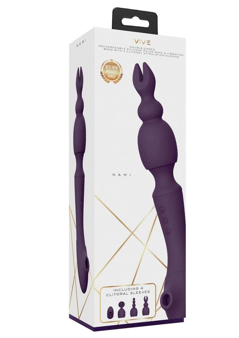 VIVE Nami Double-Ended Pulse Wave and Vibrating Wand