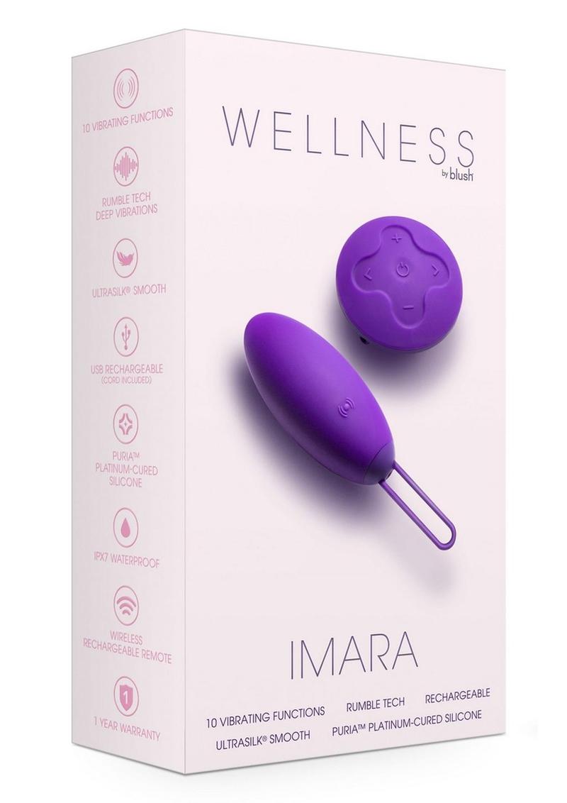 Wellness Imara Rechargeable Silicone Vibrating Egg With Remote Control