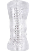 Wet Dreams Handy Man Hand Stroker Textured Clear Sleeve