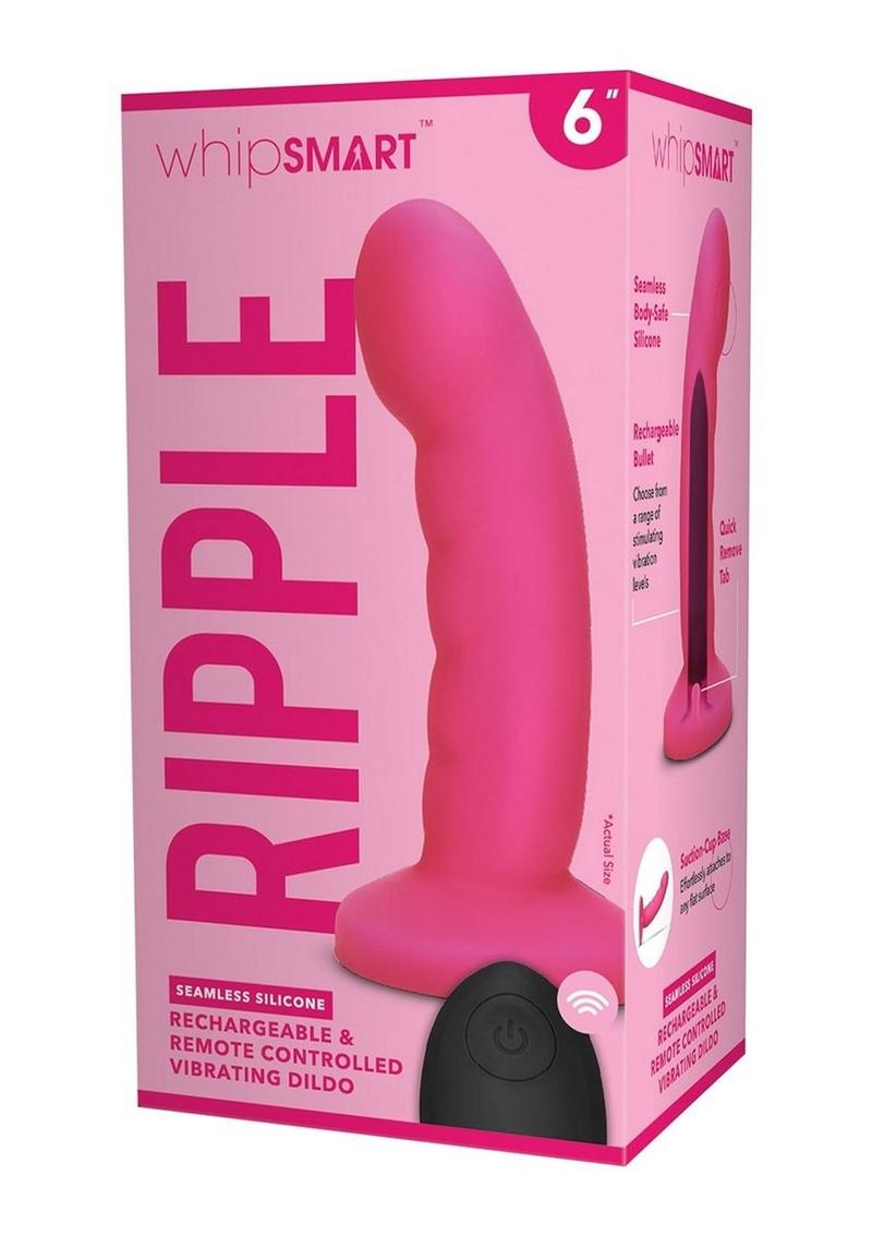 WhipSmart Ripple Rechargeable Vibrating Dildo with Remote Control